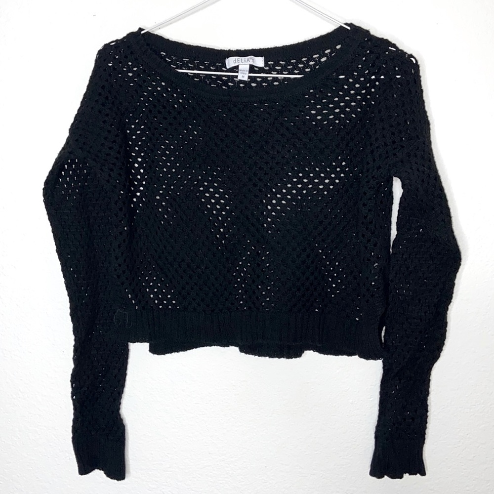 Delia’s Cropped Knit Sweater